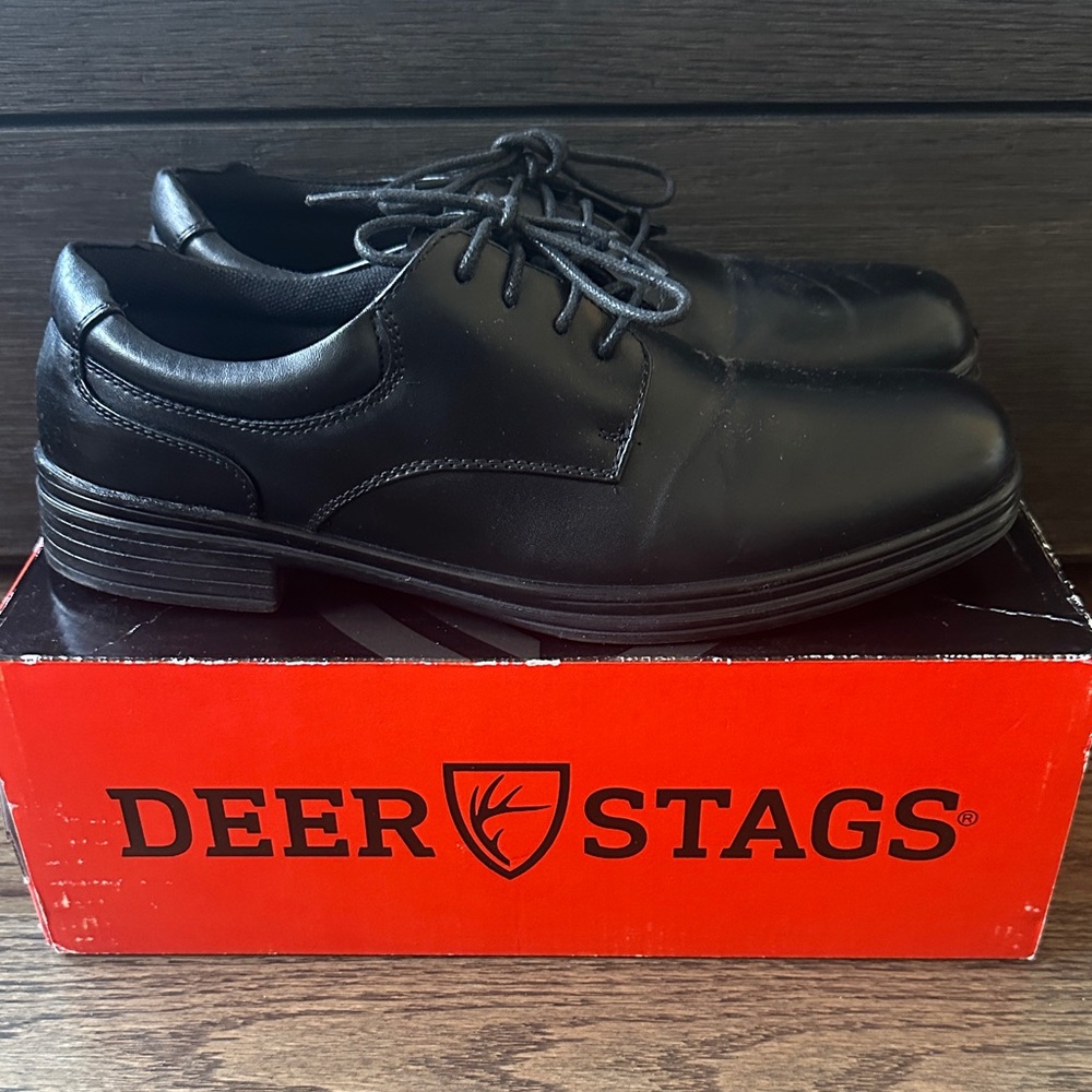 Deer Stags  Black Dress Shoes